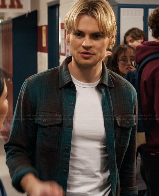 Cole’s plaid shirt on My Life with the Walter Boys