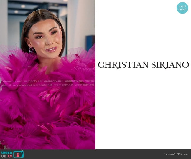 Costume Designer Christian Siriano custom made worn by Bronwyn Newport on The Real Housewives of Salt Lake City