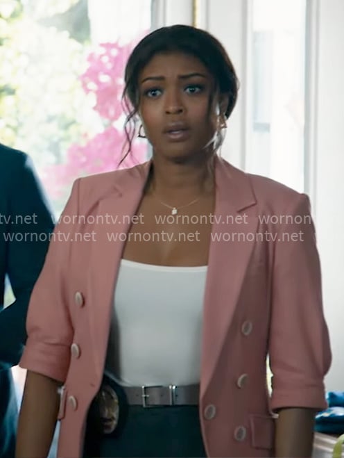 Daphne's pink blazer on High Potential