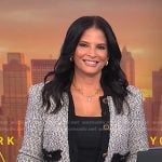 Darlene’s white and black boucle jacket on Today