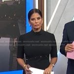 Darlene’s black button detail mini dress on Today