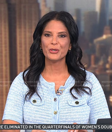 Darlene's blue knit dress on Today