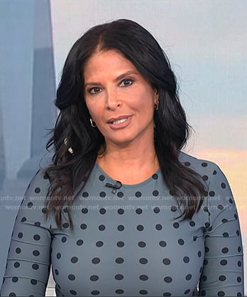 Darlene's blue polka dot dress on Today