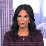 Darlene’s purple fringe trim dress on Today