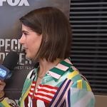 Daryn Carpp’s mixed stripe top on E! News
