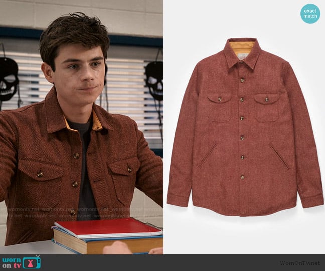 Dehen 1920 Crissman Overshirt worn by Alex Walter (Ashby Gentry) on My Life with the Walter Boys
