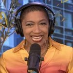 Deja Vu’s yellow ombre wrap dress on Live with Kelly and Mark