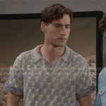 Deke’s knit polo shirt on The Bold and the Beautiful