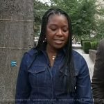 Haleema Burton’s denim shirt on Today