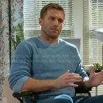 Derek’s blue sweater on Beyond the Gates