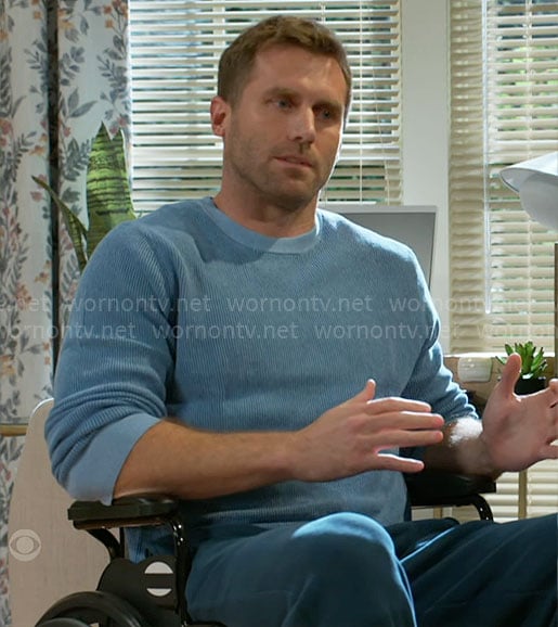 Derek's blue sweater on Beyond the Gates