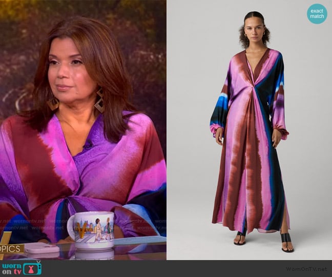 Diane von Furstenberg Kason Dress worn by Ana Navarro on The View