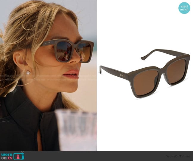 Diff Oversized Square Sunglasses worn by Tamra Judge on The Real Housewives of Orange County