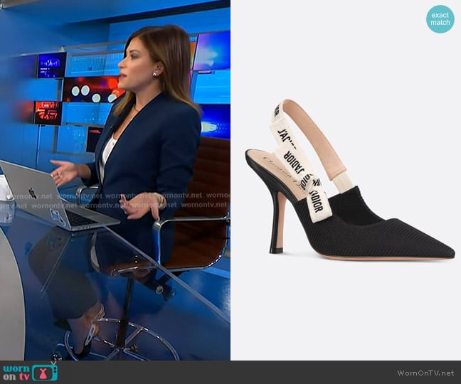 Dior J'Adior Slingback Pump worn by Chloe Melas on NBC News Daily