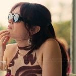 Cherry’s printed sleeveless dress on The Girlfriend