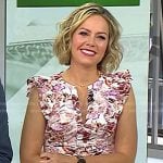 Dylan’s pink floral ruffle dress on Today