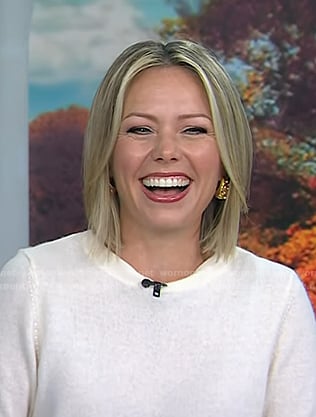 Dylan's gold tear drop earrings on Today