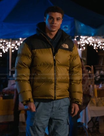 Dylan's padded north face jacket on My Life with the Walter Boys