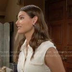 Electra’s off-white denim dress on The Bold and the Beautiful