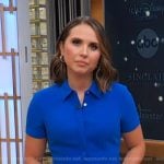 Elizabeth’s blue shirtdress on Good Morning America