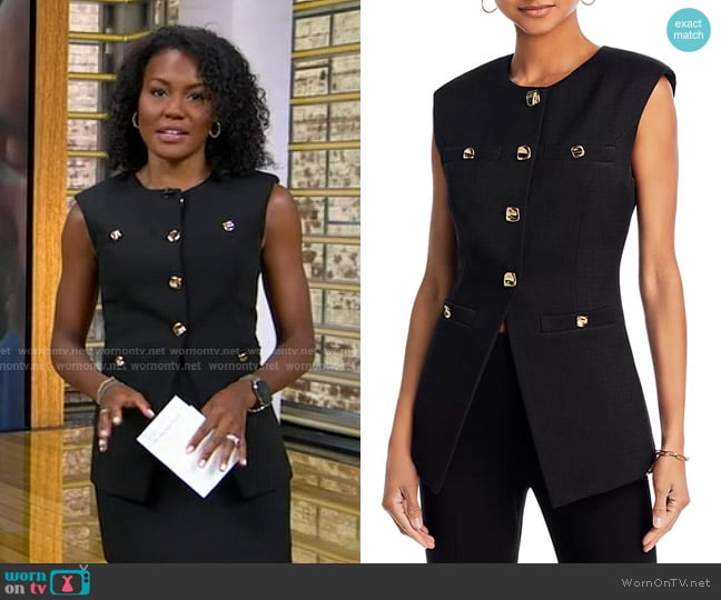 Endless Rose Tailored Vest worn by Janai Norman on Good Morning America