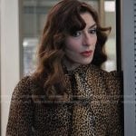 Esmeralda’s leopard tie neck blouse on The Paper