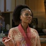Eva’s sun print robe on Beyond the Gates