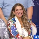 Danielle Fishel’s floral blazer on Good Morning America