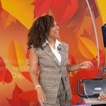Gabrielle Kerr’s plaid vest and pants set on CBS Mornings