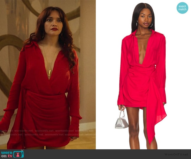 Gauge81 Gravia Silk Dress worn by Cherry Laine (Olivia Cooke) on The Girlfriend