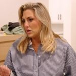 Gina’s striped oversized shirt on The Real Housewives of Orange County