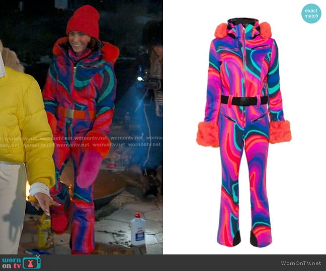 Goldbergh La Fête Ski Suit worn by Bronwyn Newport on The Real Housewives of Salt Lake City