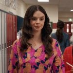 Grace’s pink cat print dress on My Life with the Walter Boys