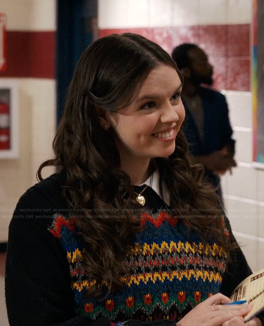 Grace's fair isle sweater on My Life with the Walter Boys