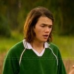 Topher’s green piping shirt on The Runarounds