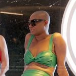 Guerdy’s green bikini on The Real Housewives of Miami
