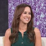Lacey Chabert’s green ribbed dress on Access Hollywood