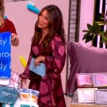 Gretta’s pink floral wrap dress on The View