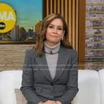 Rebecca’s grey blazer on Good Morning America