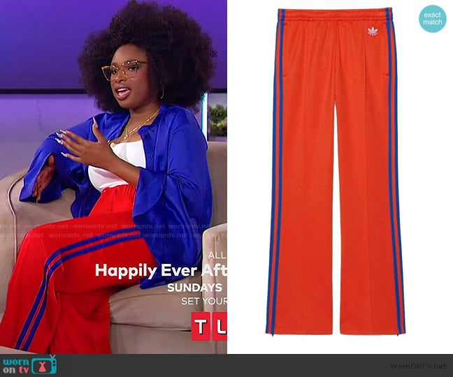 Gucci x Adidas  Cotton Jersey Jogging Pant worn by Jennifer Hudson on The Jennifer Hudson Show