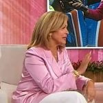 Hoda’s pink satin blazer on Sherri