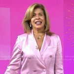Hoda’s pink satin blazer on Today