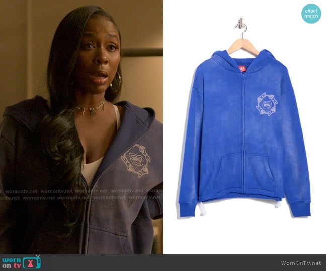 IceCream Rotation Cotton Hoodie in Mazarine worn by Nisha McCall (Kash Doll) on Reasonable Doubt
