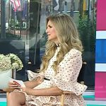 Nikki Novak’s ivory polka dot ruffle dress on Today