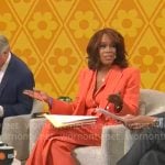 Gayle King’s orange suit on CBS Mornings