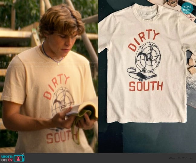 Imogene and Willie Dirty South Tee worn by Charlie Cooper (William Lipton) on The Runarounds