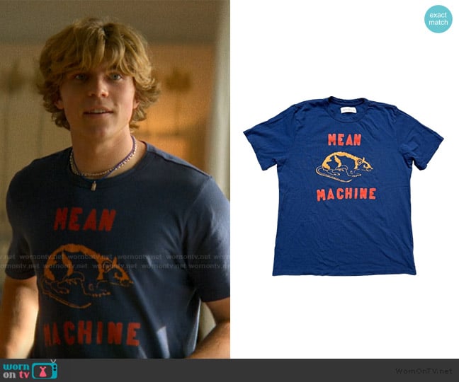 Imogene and Willie Mean Machine Graphic Tee worn by Charlie Cooper (William Lipton) on The Runarounds