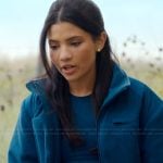 Jackie’s blue fleece jacket on My Life with the Walter Boys