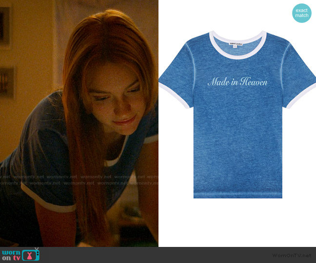 Jaded London Made in Heaven Ringer Tee worn by Ruthie Bender (Marley Aliah) on The Runarounds