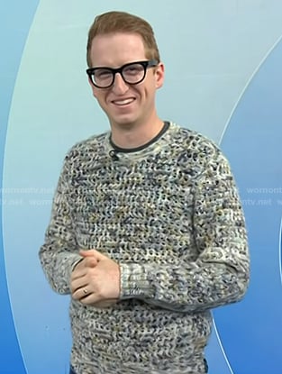 James Austin Johnson’s grey knit sweater on Today